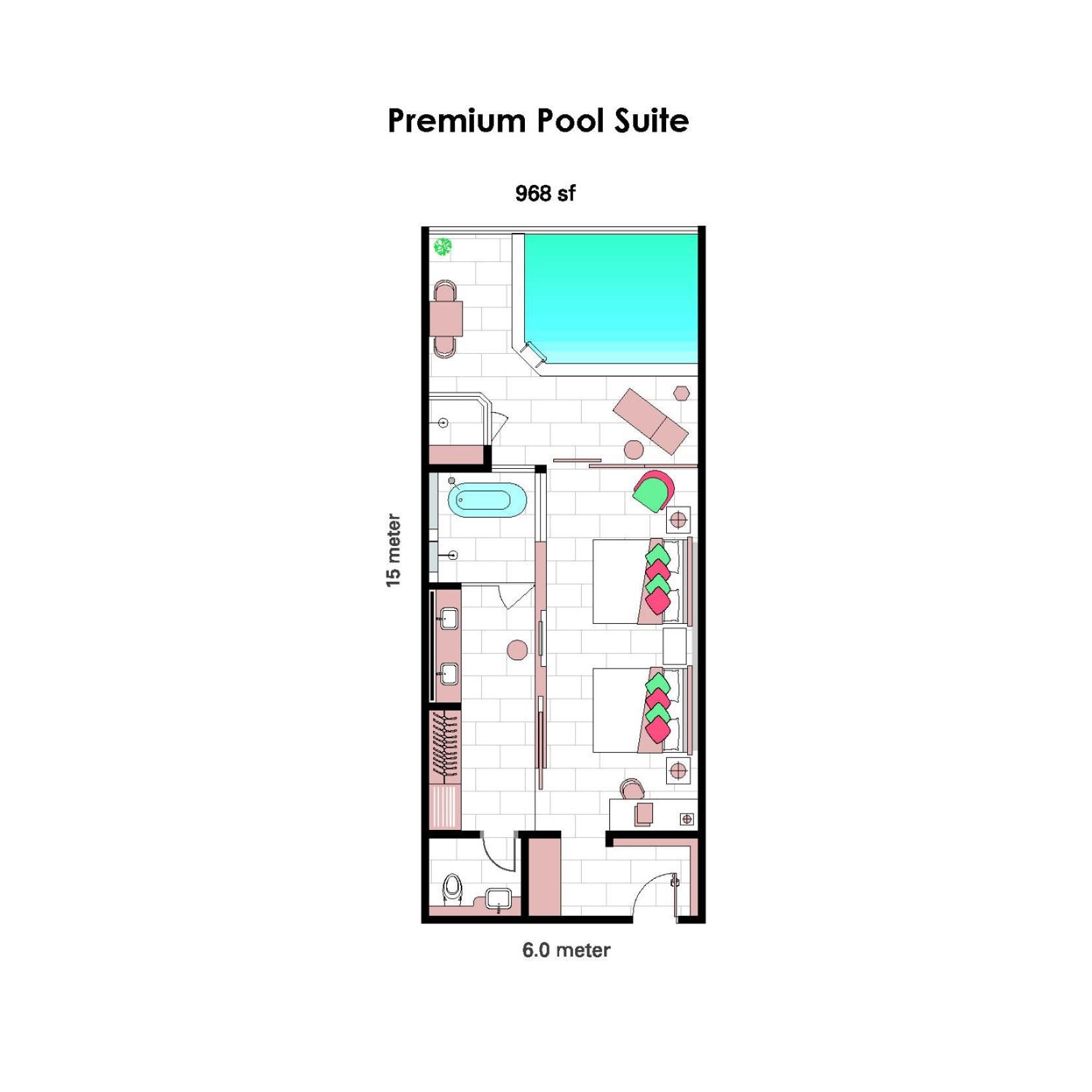 Lexis Suites Penang Bayan Lepas Exterior photo A floorplan of a typical hotel room